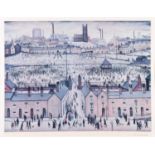 L.S. Lowry R.A. (British 1887-1976) "Britain at Play"
