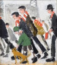 Harold Riley (British 1934-2023) "Going to the Match"