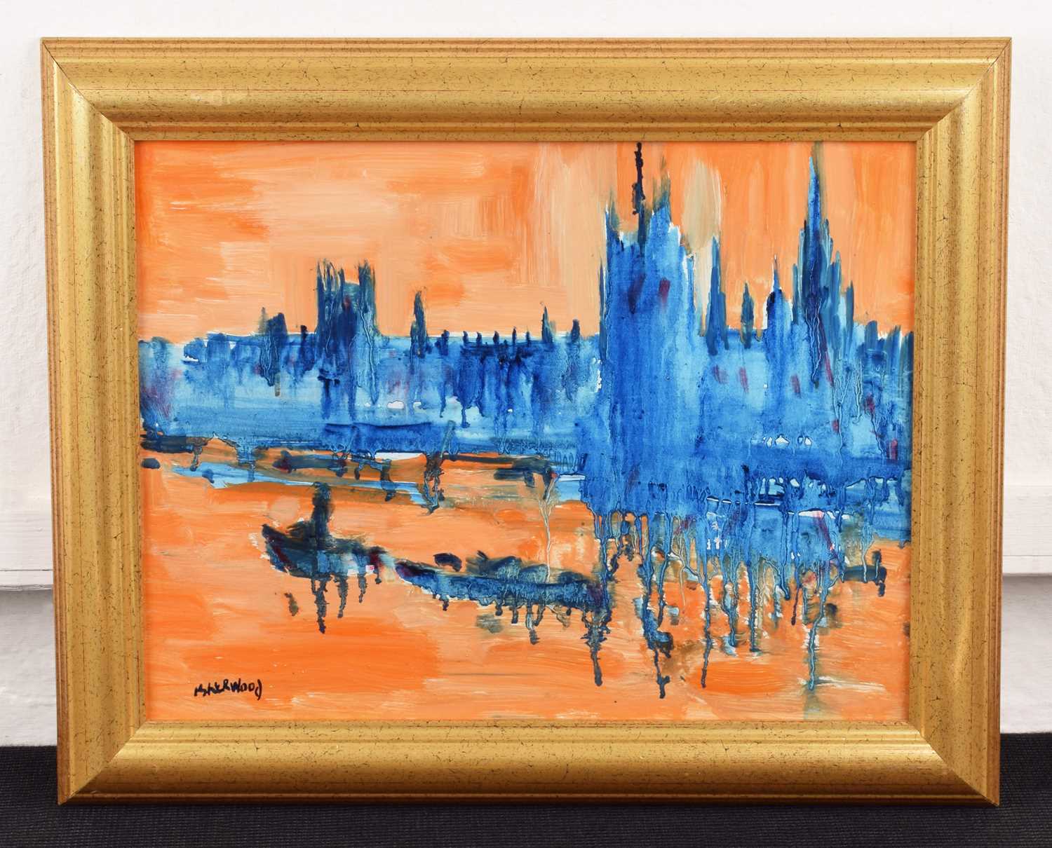 James Lawrence Isherwood F.R.S.A., F.I.A.L. (British 1917-1989) "Sun, Houses of Parliament" - Image 2 of 2