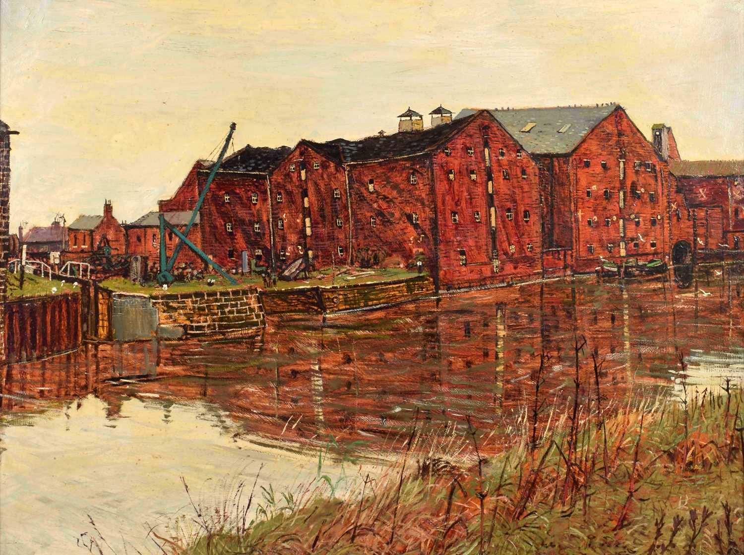 Peter Brook (British 1927-2009) "Warehouses, Wakefield"