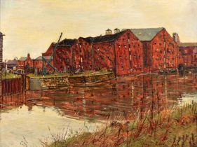 Peter Brook (British 1927-2009) "Warehouses, Wakefield"