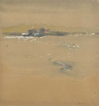 Harold Riley (British 1934-2023) "View Across the Estuary"
