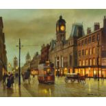 Steven Scholes (British 1952-) "Oxford Road, Manchester"