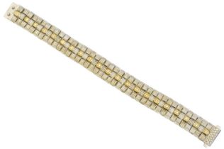 An 18ct gold diamond bracelet by Roberto Coin,