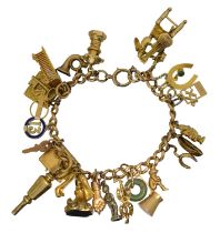 A charm bracelet,