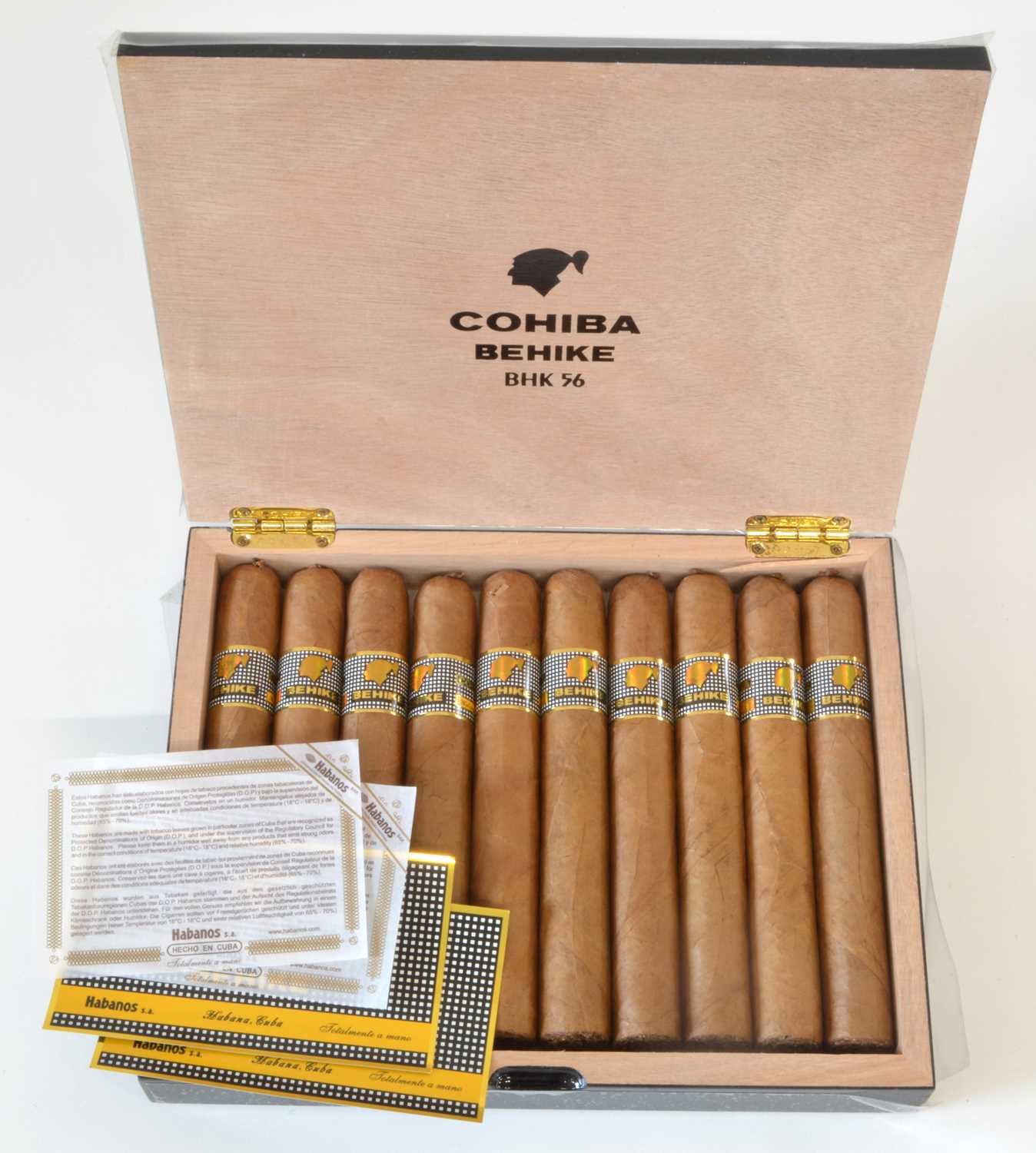 Behike 56 Box containing 10 Cohiba Behike 56 Cigars