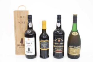 4 bottles Mixed Lot of Port, Madeira, Marsala and VSOP Cognac