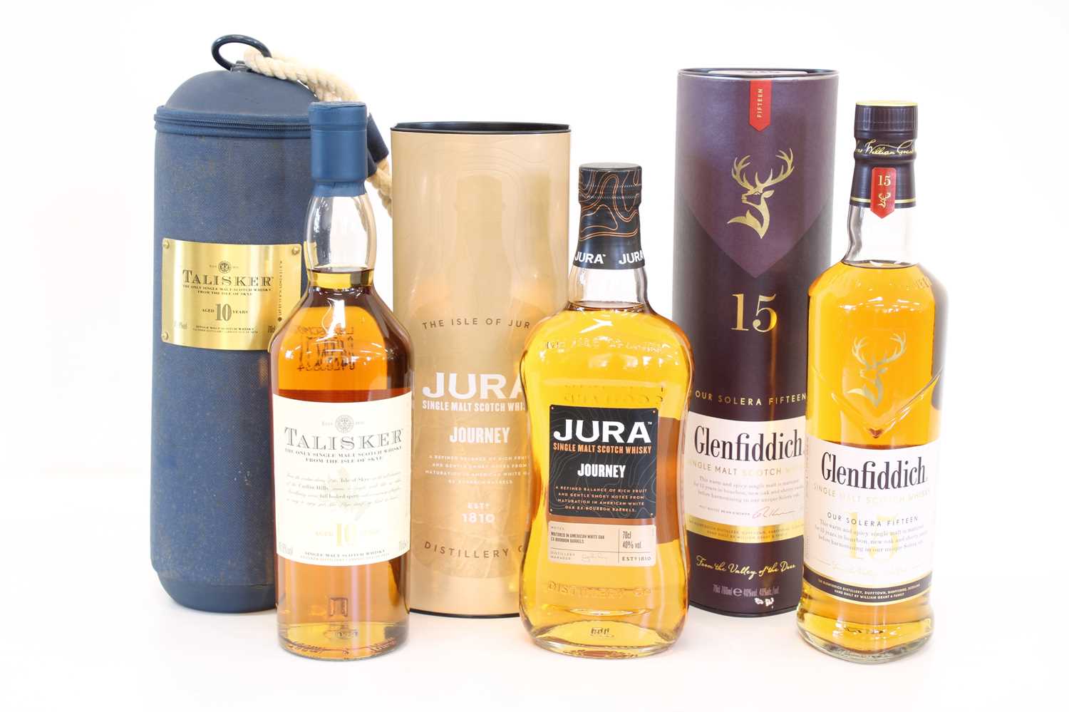 3 bottles Mixed Lot Speyside, Jura and Skye Malt Whisky