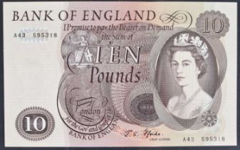 A Series "C" Portrait Issue (January 1967), Ten Pounds banknote.