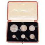 A Royal Mint George V 1927 Silver Proof Specimen Coin set.