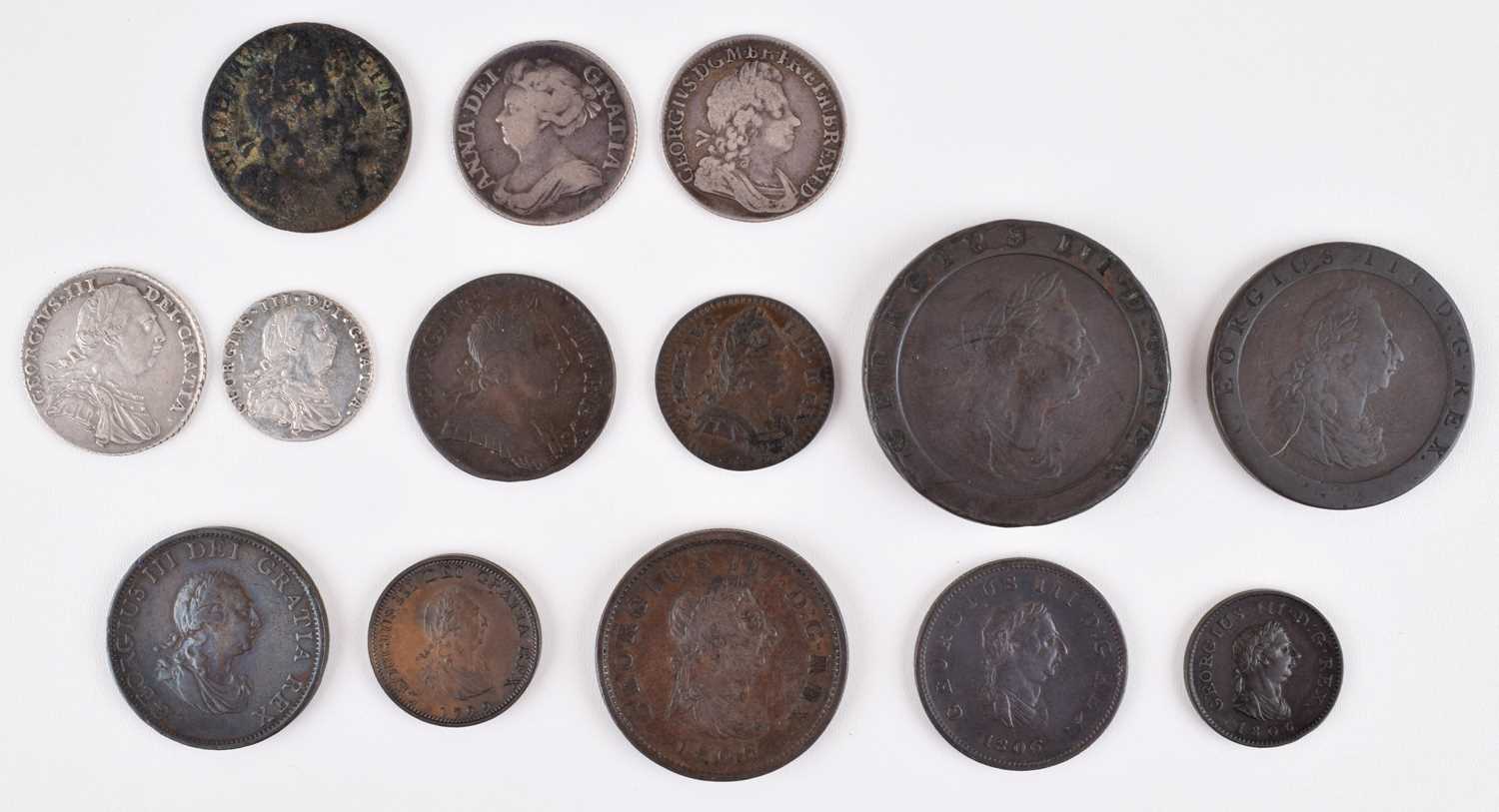 One album of historical British coinage dating from William and Mary through to George V. - Image 3 of 22