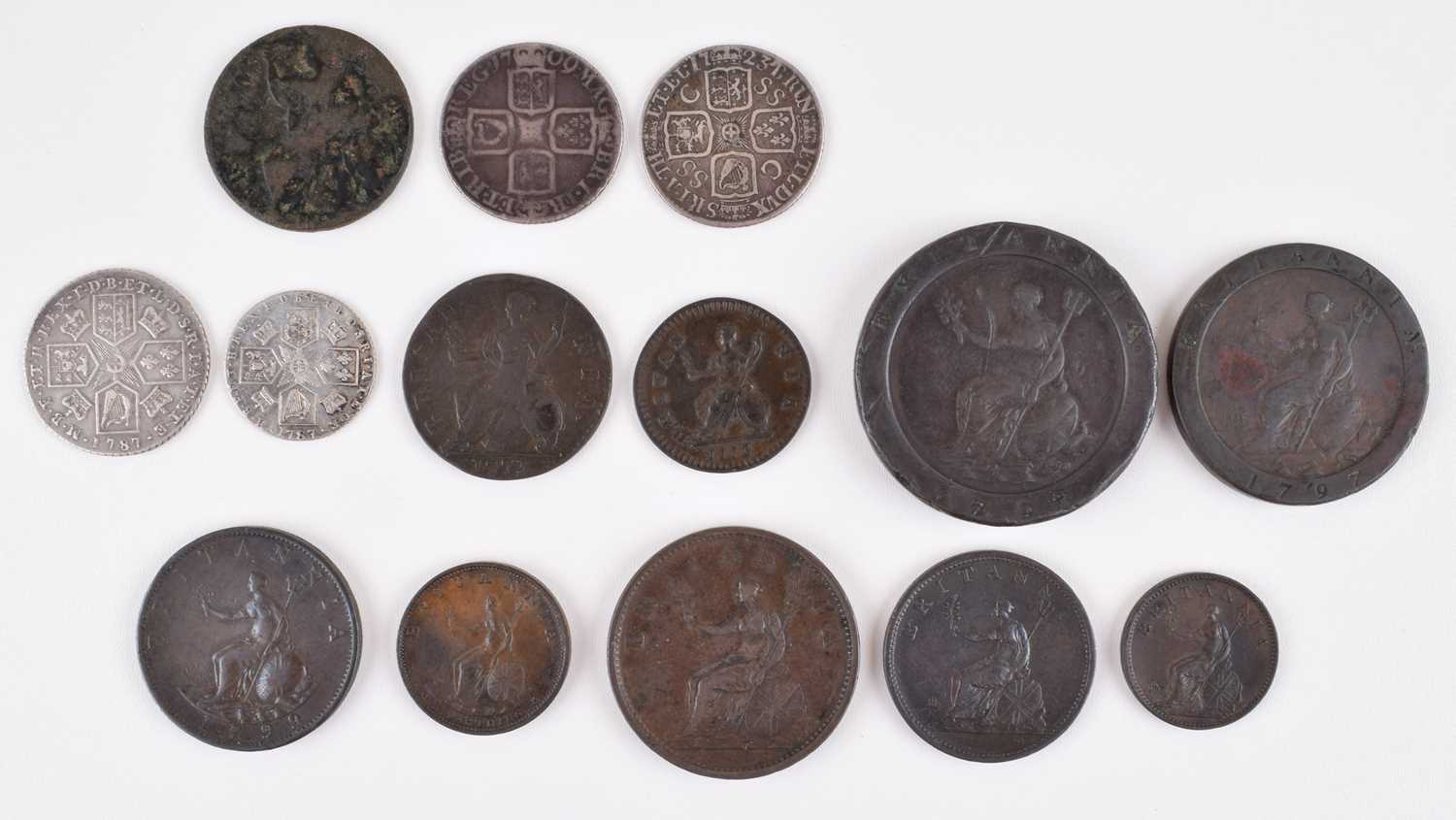 One album of historical British coinage dating from William and Mary through to George V. - Image 4 of 22