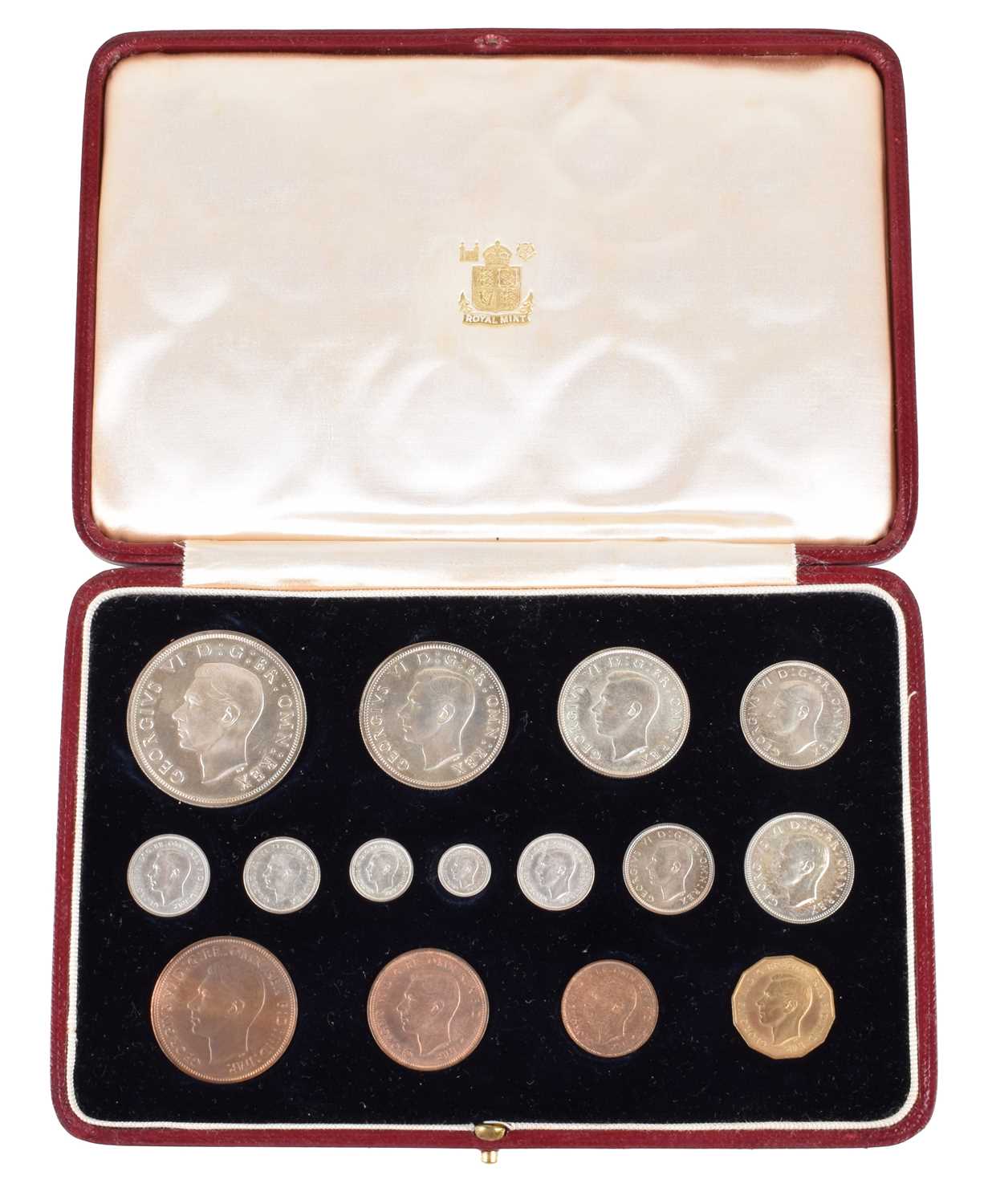 A Royal Mint George VI 1937 Coronation Specimen Proof Coin set, in original case of issue.
