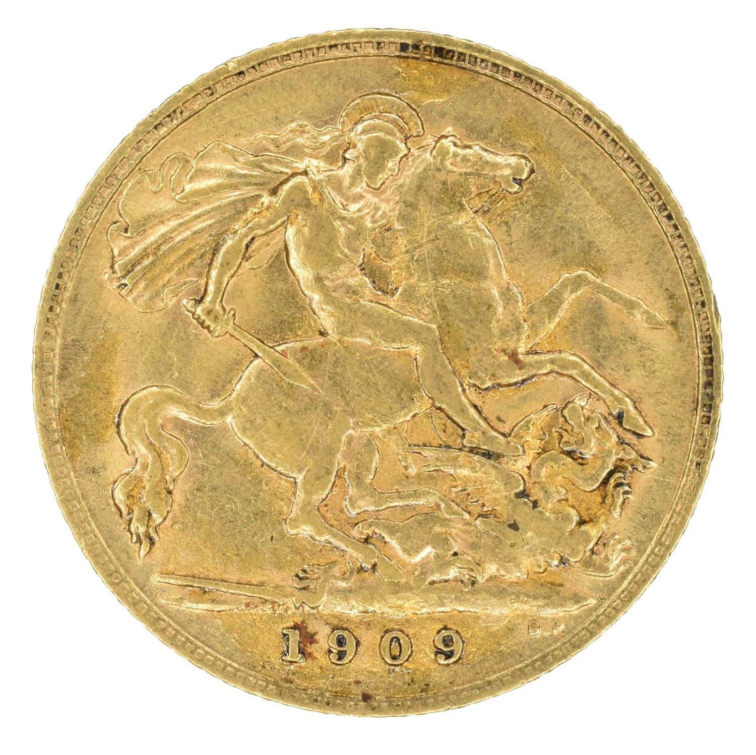 King Edward VII, Half-Sovereign, 1909. - Image 2 of 2