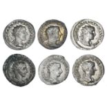 Gordian III (238-244AD) a selection of silver Antoninianii, loose, VF-EF (6).