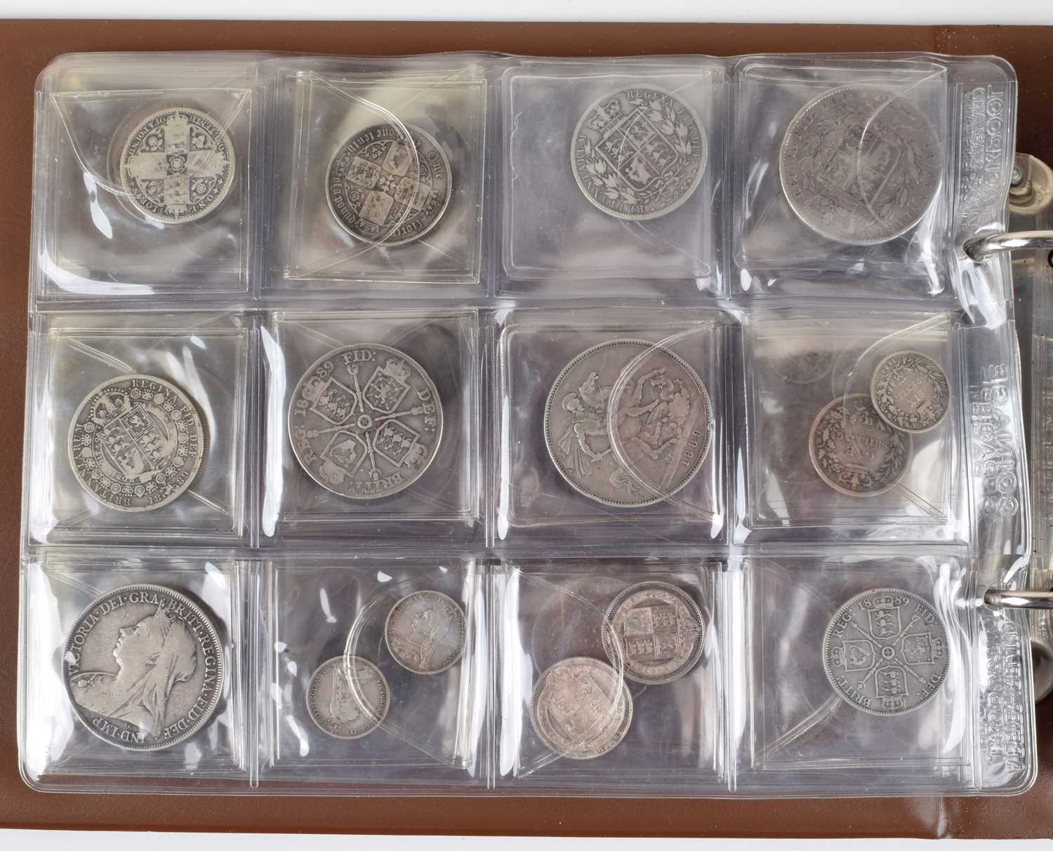 One album of historical British coinage dating from William and Mary through to George V. - Image 14 of 22