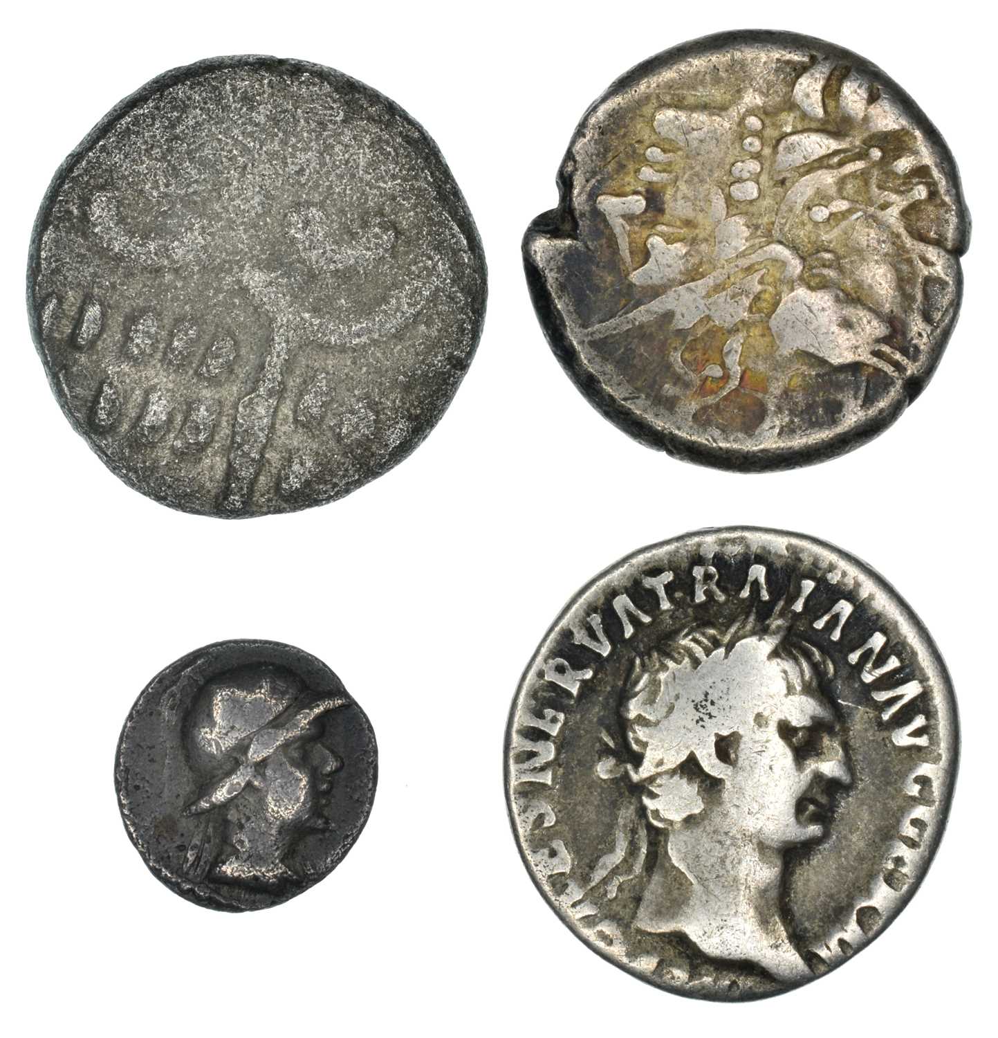 Four Ancient AR and Base Silver Coins