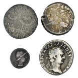 Four Ancient AR and Base Silver Coins