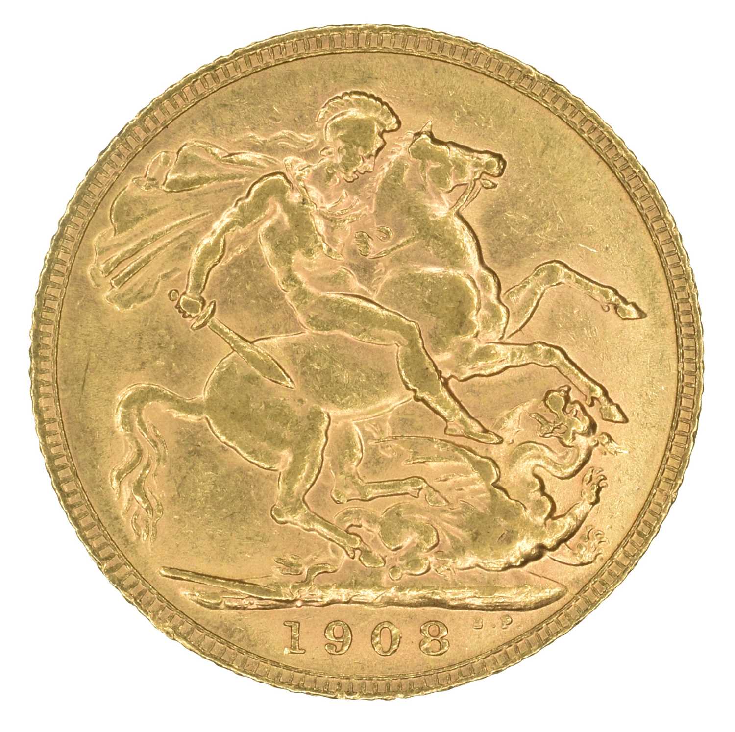 King Edward VII, Sovereign, 1908. - Image 2 of 2