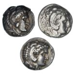 Alexander III, Two AR Tetradrachm and Philip III Arrhidos AR Tetradrachm