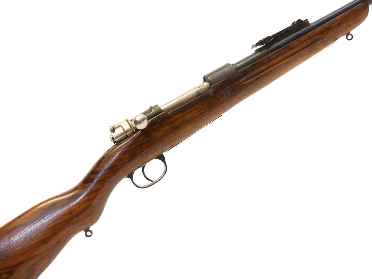 Belgian FN made Mauser .30-06 bolt action rifle, serial number 06232, 24inch barrel with tangent