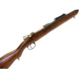 Belgian FN made Mauser .30-06 bolt action rifle, serial number 06232, 24inch barrel with tangent