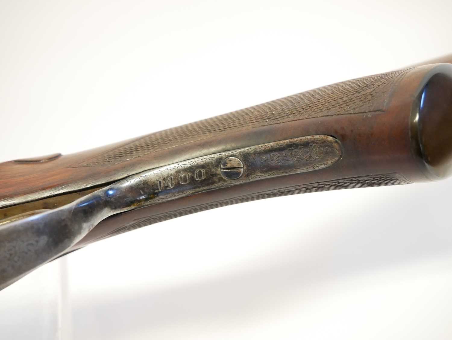 I.M. Crudgington of Bath 12 bore side by side shotgun, serial number 1400, 30 inch barrels with 3" - Image 13 of 17