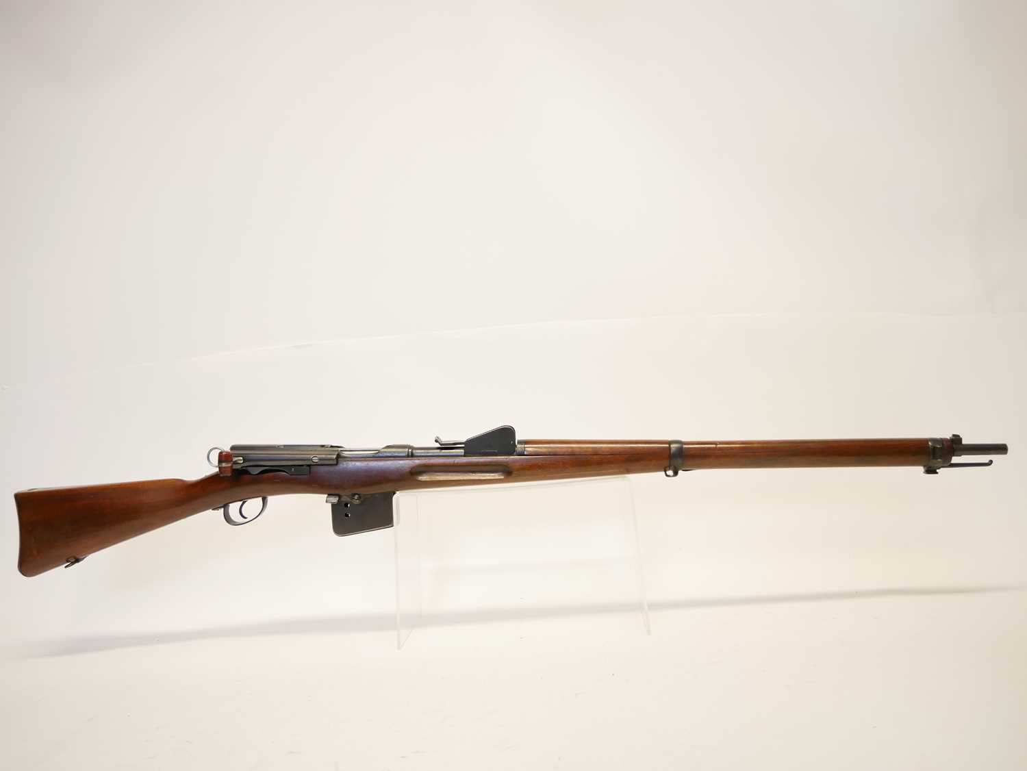 Schmidt Rubin 1889 7.5x 53.5mm straight pull rifle, matching serial numbers 30639, with 30" - Image 2 of 17