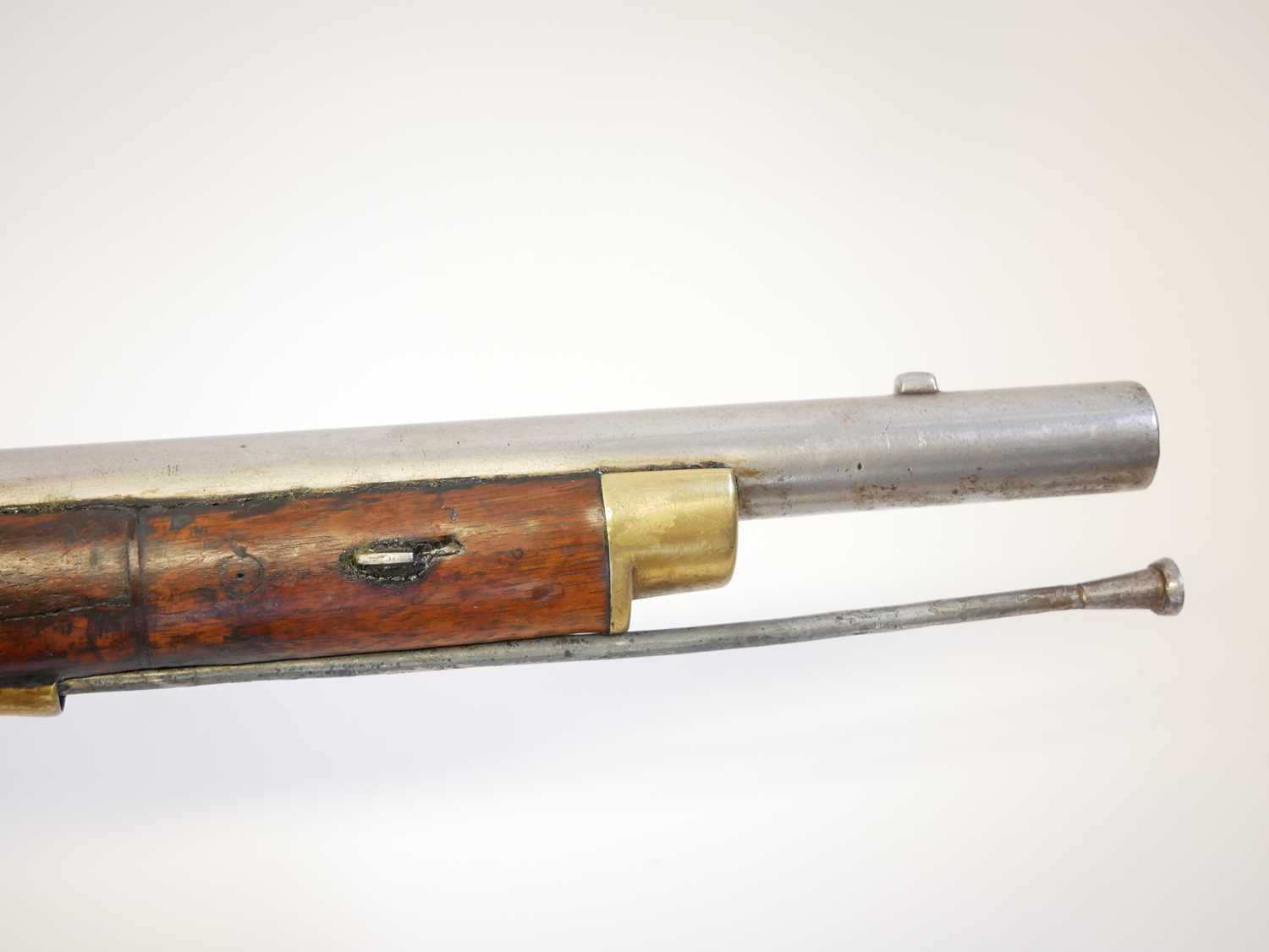 Percussion P42 .750 musket, 39inch sighted barrel, the lock stamped with a crown and VR over Tower - Image 12 of 19