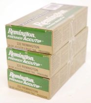 60 rounds Remington Premier Accutip 222 50gr Accutip V Boat Tail UK FIREARMS LICENCE WITH CORRECT