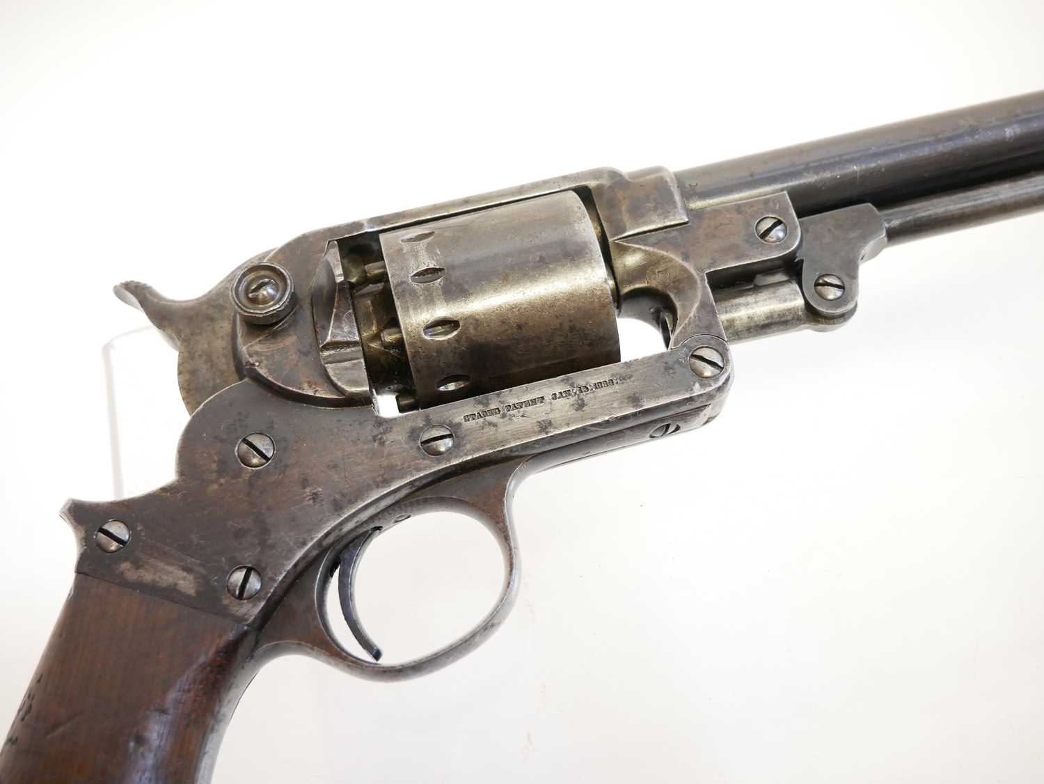 Starr Arms .44 model 1863 percussion single action revolver, serial number 38484 to cylinder only - Image 3 of 13