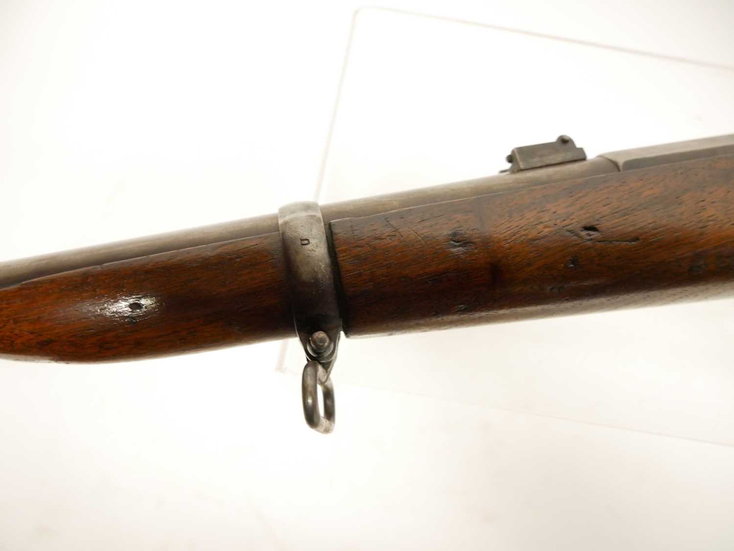 Remington .43 Spanish rolling block carbine, converted from a full length rifle, 20 inch barrel, - Image 12 of 13