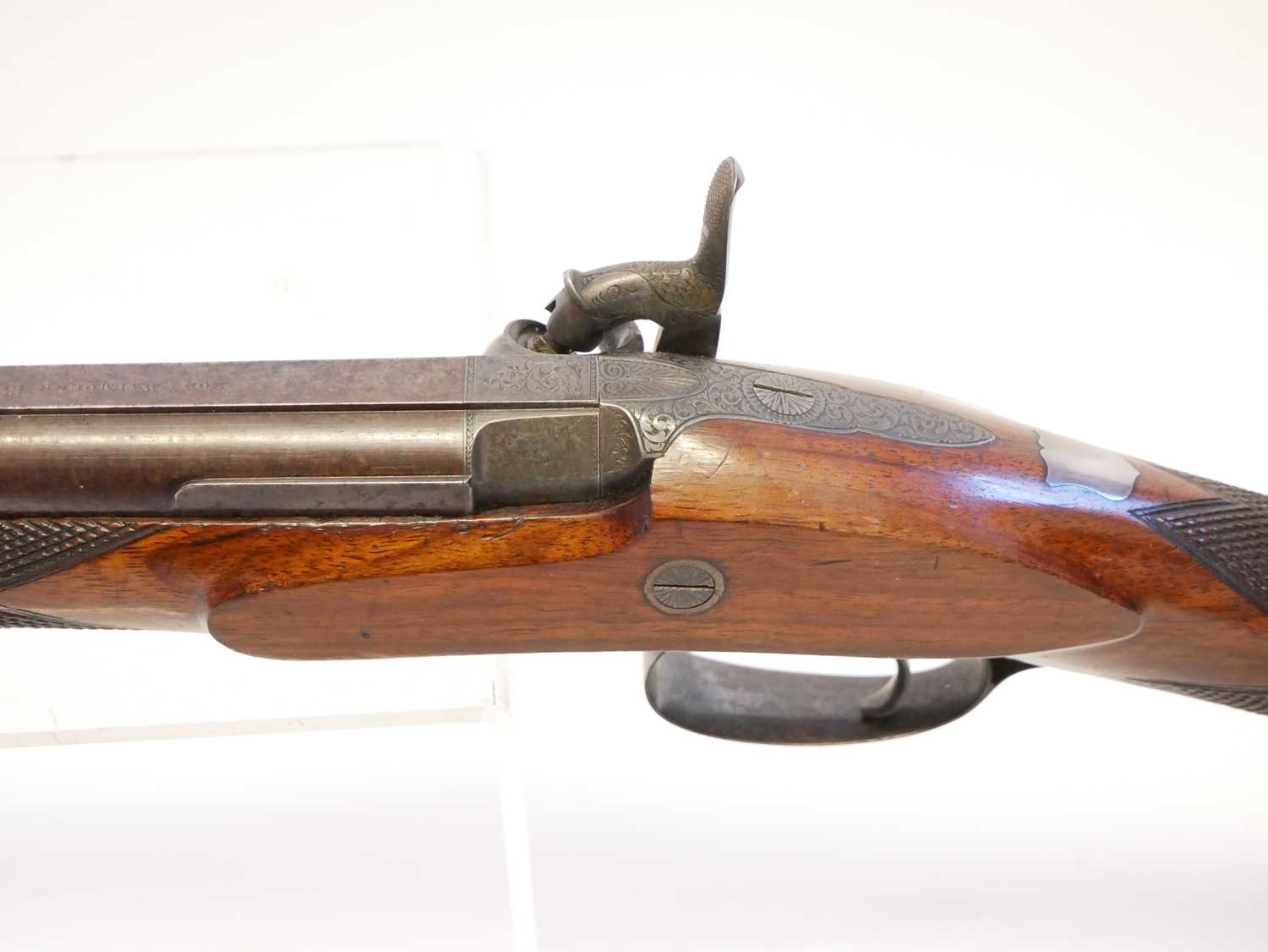 Robert Watmouth of Manchester 14 bore single barrel percussion shotgun, serial number 1033, 31.5 - Image 13 of 15