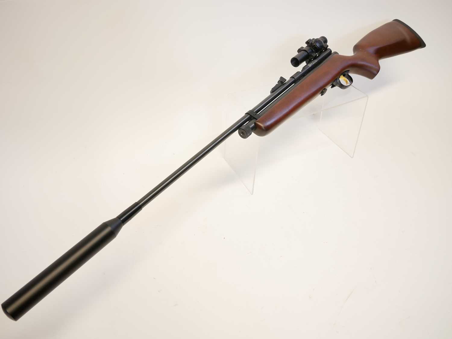 SMK QB78DL .22 CO2 air rifle, 29inch barrel including the fitted moderator, fitted with Hawke scope, - Image 11 of 12