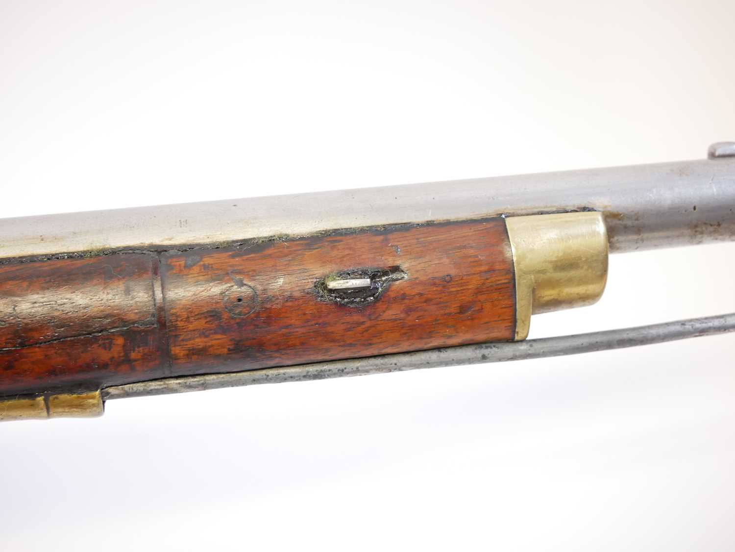 Percussion P42 .750 musket, 39inch sighted barrel, the lock stamped with a crown and VR over Tower - Image 11 of 19