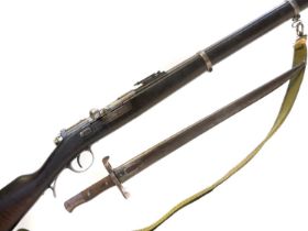 Steyr 8x60R M.1886 Portuguese Kropatschek bolt action rifle, serial number T460 (various other