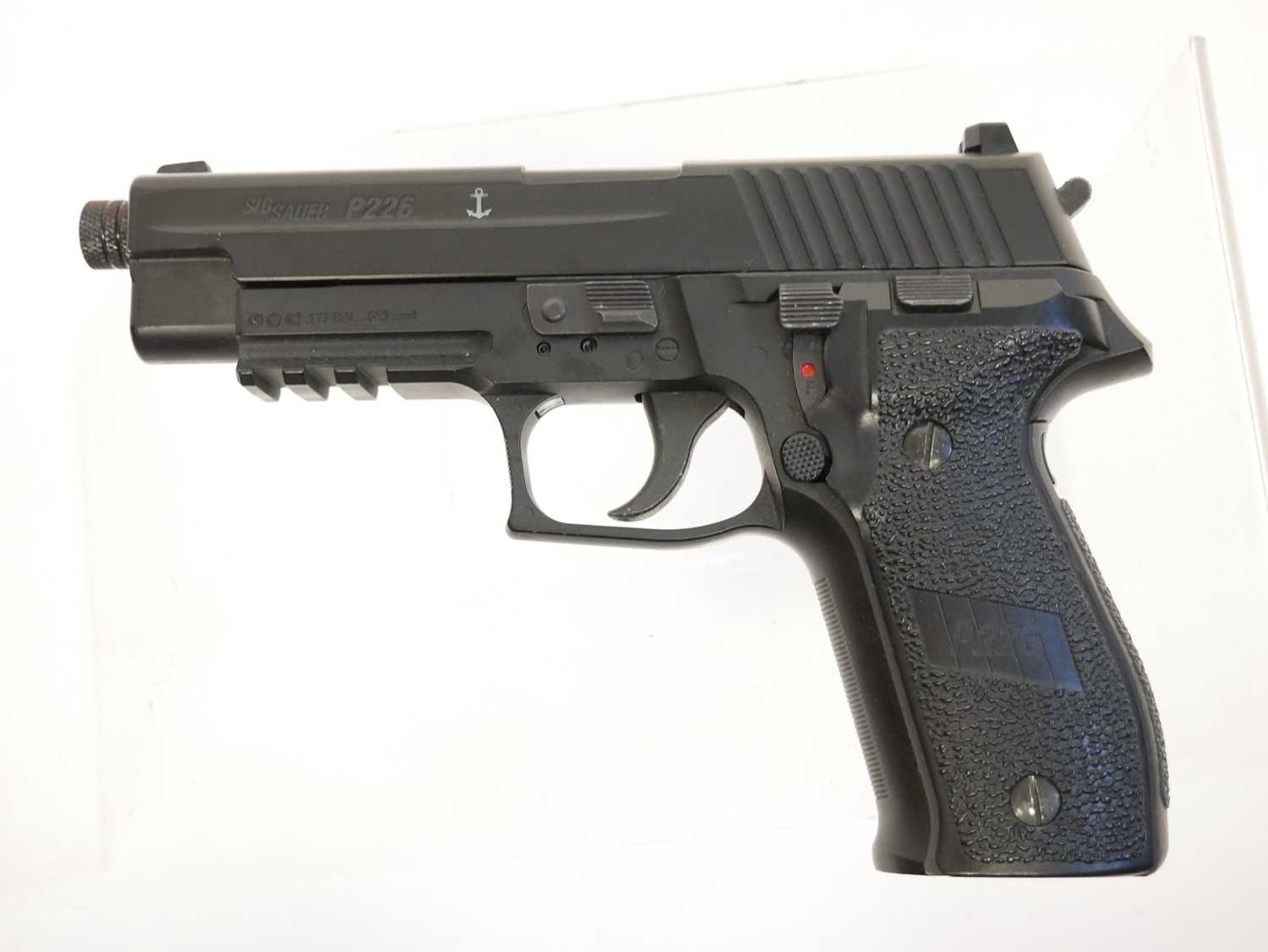 Sig Sauer P226 .177 blowback air pistol serial number 15J04362, with one double-end rotary magazine. - Image 2 of 6