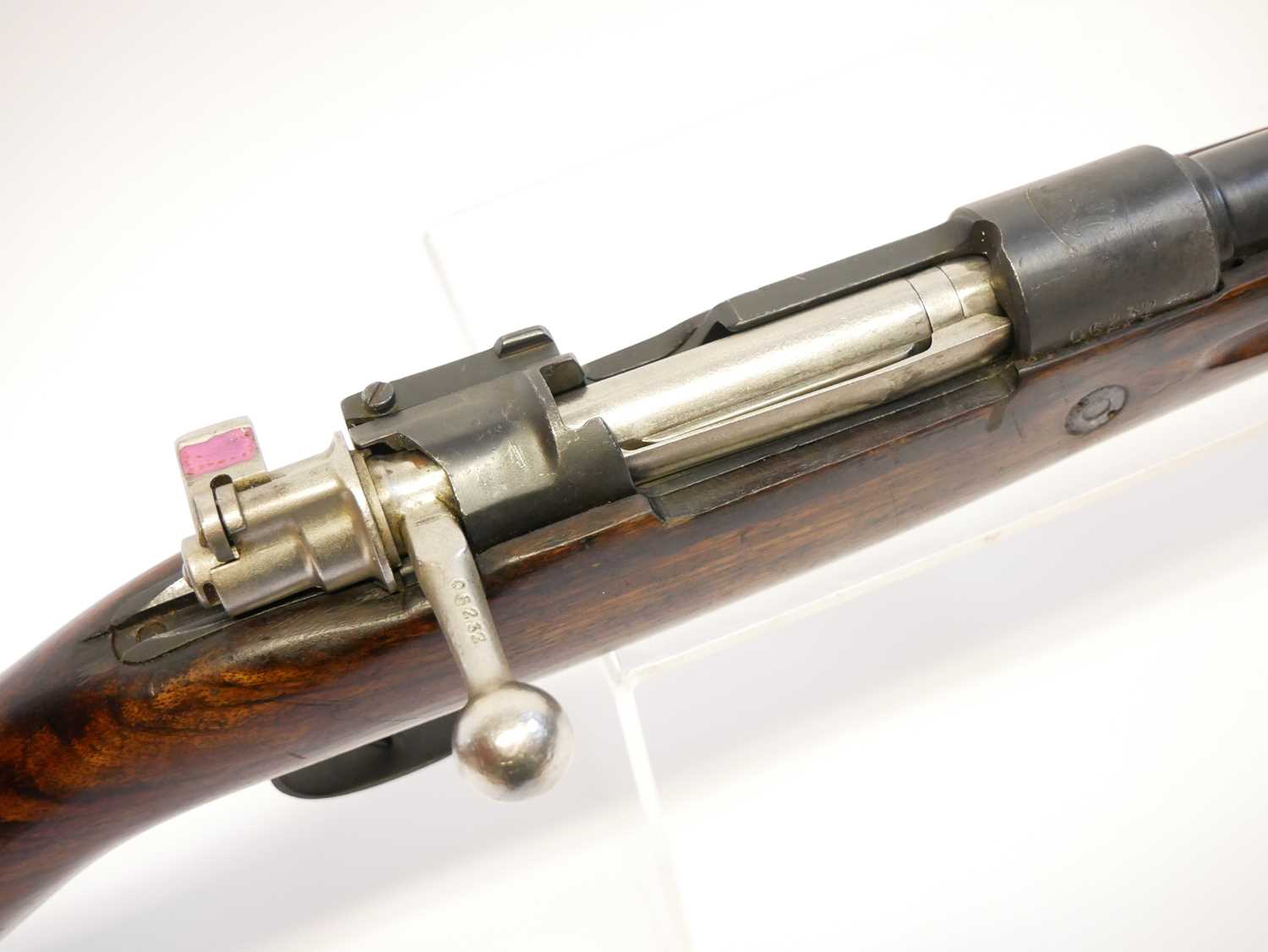 Belgian FN made Mauser .30-06 bolt action rifle, serial number 06232, 24inch barrel with tangent - Image 4 of 13