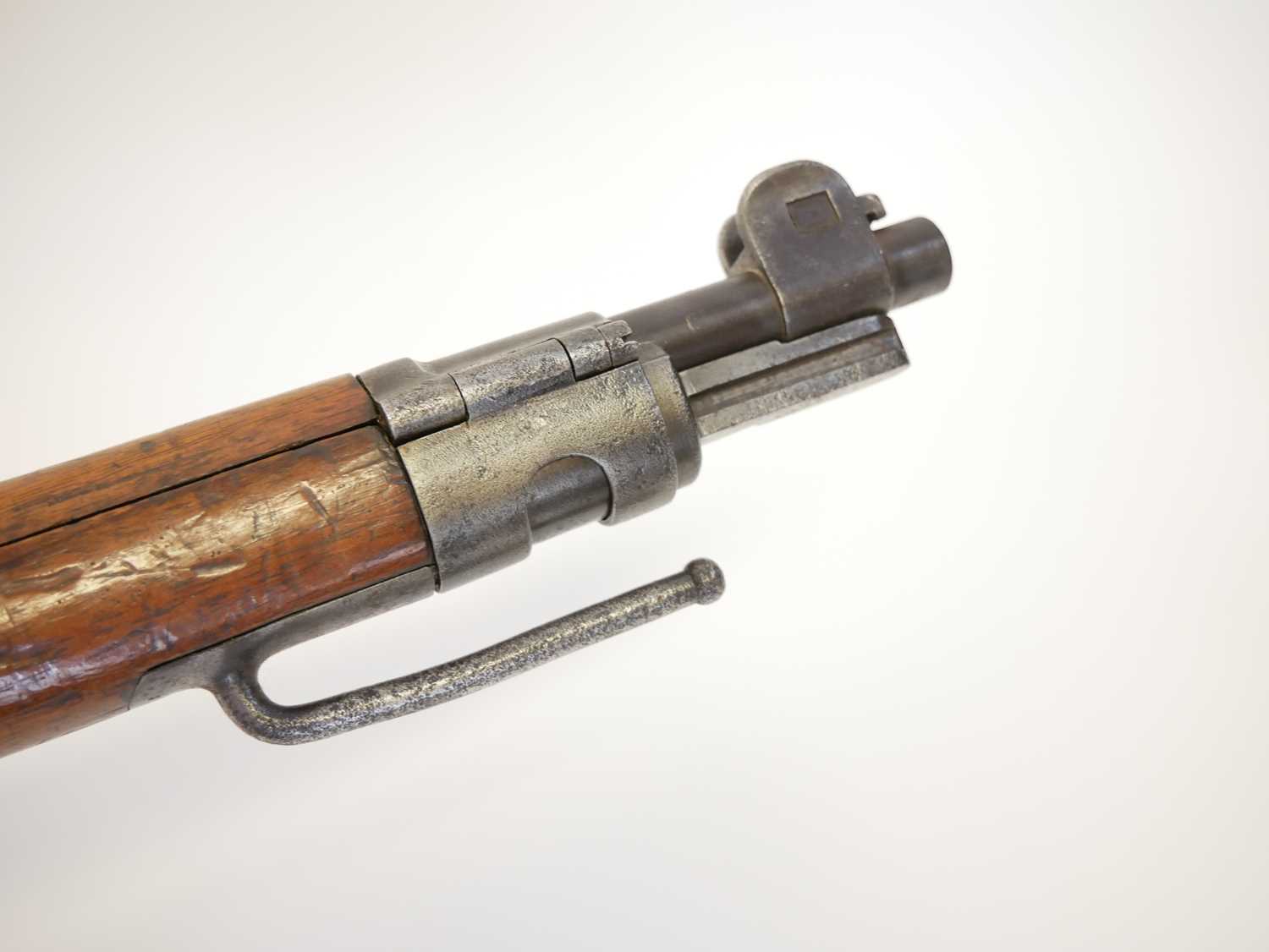 German Erfurt Mauser K98AZ 7.92mm bolt action rifle, 24ich barrel, tangent rear sight, the - Image 10 of 17