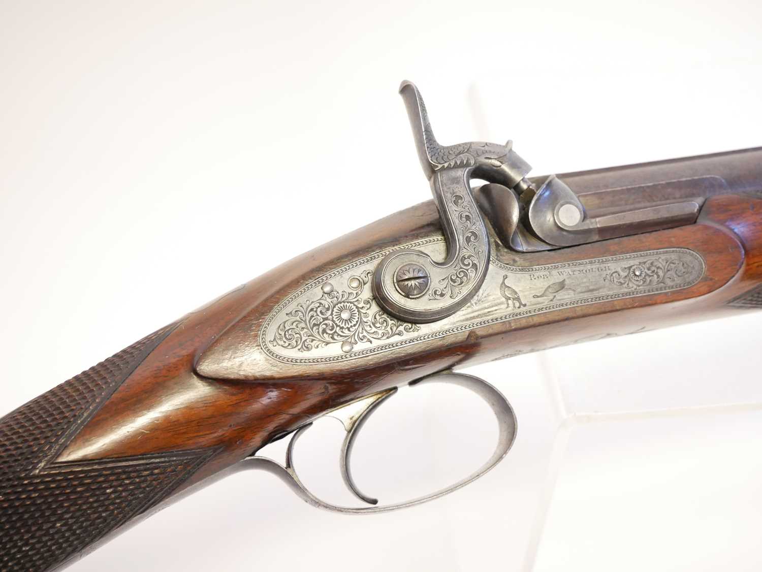 Robert Watmouth of Manchester 14 bore single barrel percussion shotgun, serial number 1033, 31.5 - Image 5 of 15