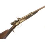 Calisher and Terry patent 52 bore percussion capping breech loading rifle, for restoration, 29inch