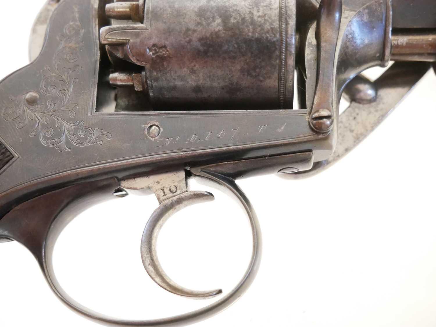 Cased 54 bore percussion revolver - Bild 9 aus 21