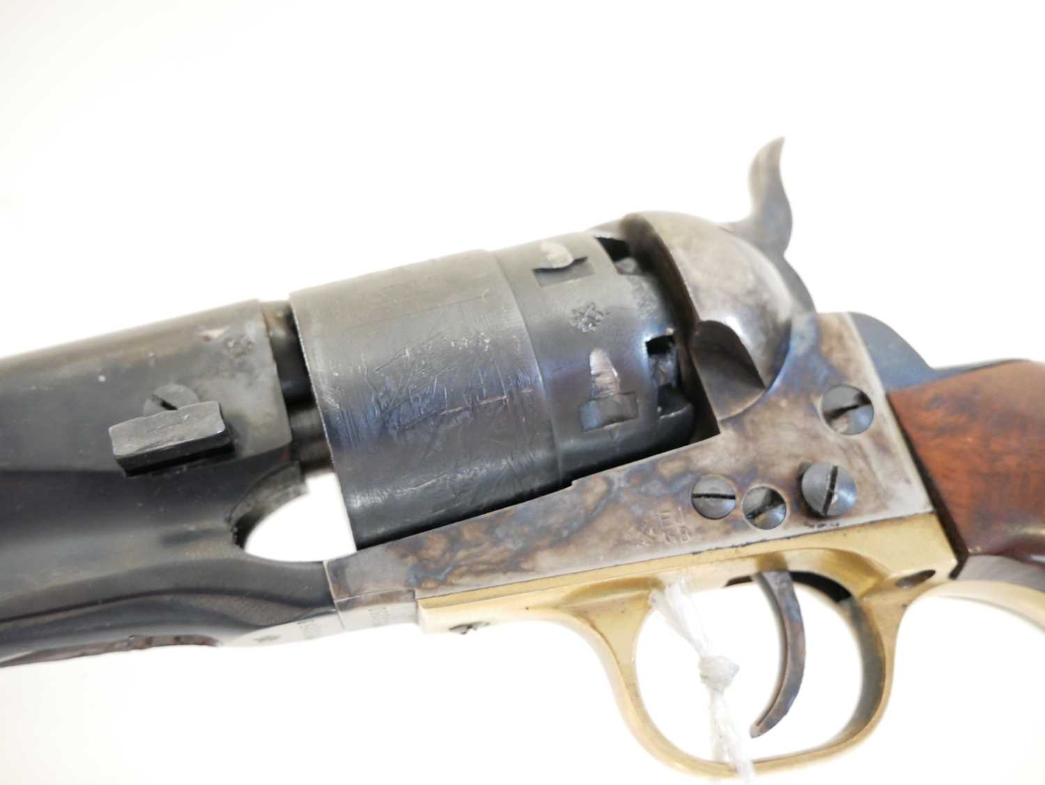 Deactivated Pietta copy of an 1860 pattern Colt army percussion .44 revolver, 8inch barrel, serial - Image 7 of 8