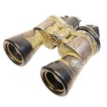 Extremely rare pair of German WWII 7x50 U-Boat binoculars, first model stamped with manufacturer