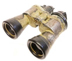 Extremely rare pair of German WWII 7x50 U-Boat binoculars, first model stamped with manufacturer