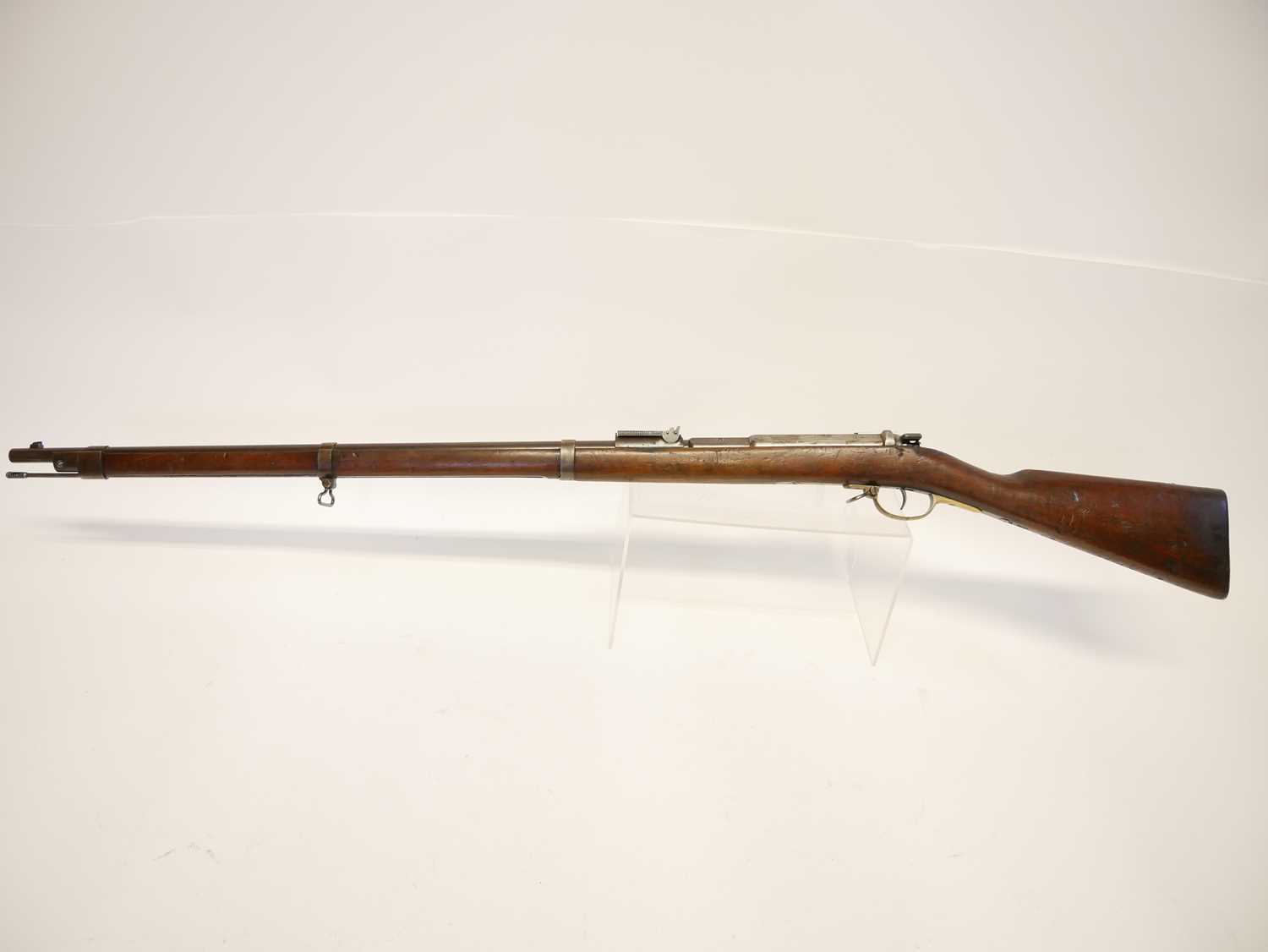 Mauser 1871 pattern 11x60R bolt action rifle, serial number 7537F, 33inch barrel secured by three - Image 18 of 18