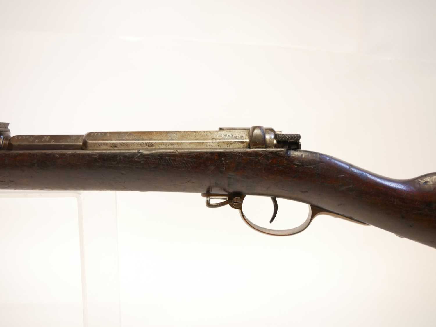 Mauser 1871 pattern 11x60R bolt action rifle, serial number 6770L, 33inch barrel secured by three - Image 15 of 20