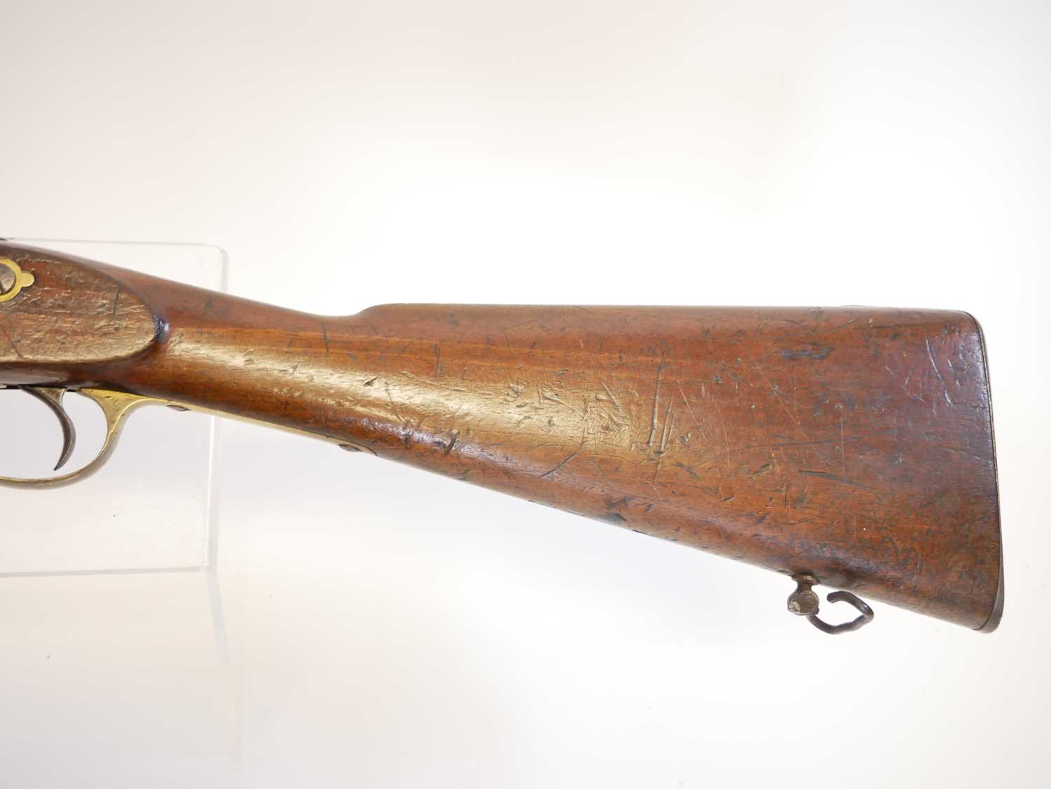 London Small Arms .577 Snider carbine, 21inch barrel with bayonet lug and folding ladder sight, - Image 12 of 16