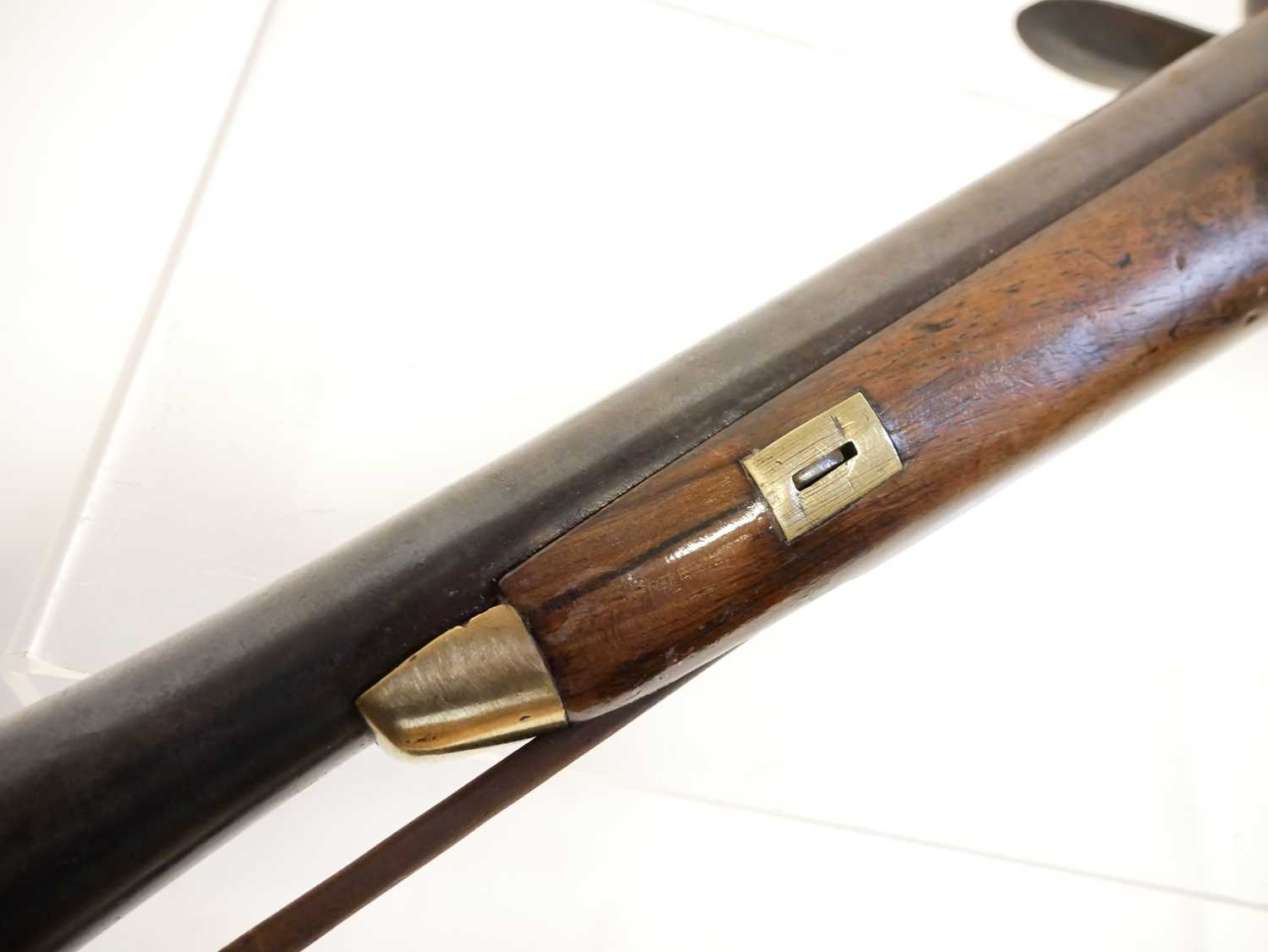 Belgian flintlock blunderbuss pistol, 13 inch barrel with flaring muzzle, stamped with Liege proof - Image 9 of 9