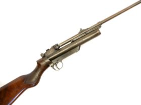 Webley Service .22 air rifle, serial number S7318 25inch sighted barrel, the receiver with fold down